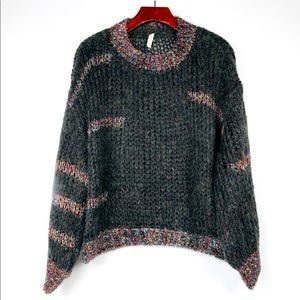 Gently worn Raga Janet Sweater in dark grey with sparkle.